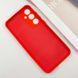 Чехол TPU GETMAN Liquid Silk Full Camera для Samsung Galaxy S23+ Красный / Red фото 3