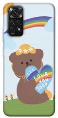 Чехол itsPrint Мишка с сердцем для Xiaomi Redmi Note 11 (Global) / Note 11S