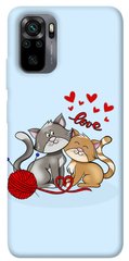 Чехол itsPrint Два кота Love для Xiaomi Redmi Note 10 / Note 10s