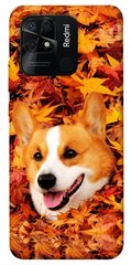 Чехол itsPrint Корги в листьях для Xiaomi Redmi 10C