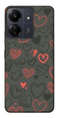 Чехол itsPrint Милые сердца для Xiaomi Redmi 13C
