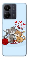 Чехол itsPrint Два кота Love для Xiaomi Redmi 13C