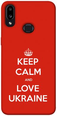 Чохол йогоPrint Keep calm and love Ukraine для Samsung Galaxy A10s