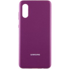 Чехол Silicone Cover Full Protective (AA) для Samsung Galaxy A02 Фиолетовый / Grape
