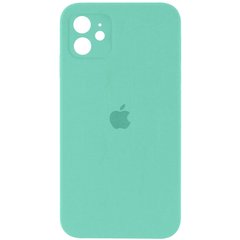Чохол Silicone Case Square Full Camera Protective (AA) для Apple iPhone 11 (6.1") Бірюзовий / Turquoise