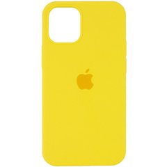 Чехол Silicone Case Full Protective (AA) для Apple iPhone 14 Pro (6.1") Желтый / Neon Yellow