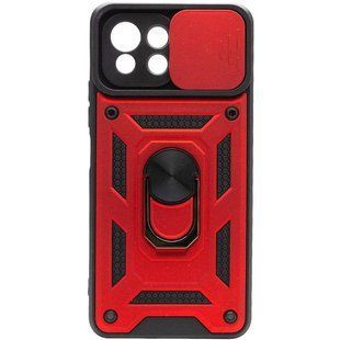 Чехол Ummi Camshield Serge Ring для Xiaomi Mi 11 Lite Красный / Red