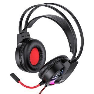 Накладные наушники Hoco W105 Joyful (USB+3.5mm/1.2m) Красный
