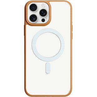TPU+PC чехол Blueo Skin Friendly Frosted with MagSafe для Apple iPhone 16 Pro Max (6.9") Золотой / Белое кольцо