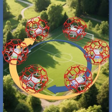 Самолет на радиоуправлении SCHE L0717 Ball Drone Red