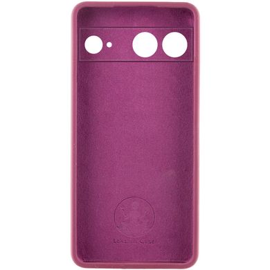 Чохол Silicone Cover Lakshmi Full Camera (AAA) with Logo для Google Pixel 7a Бордовий / Plum