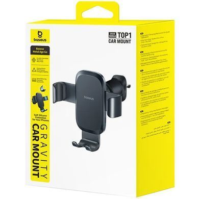 Автодержатель Baseus Metal Age Go Gravity Car Mount (C4047870) Cluster Black