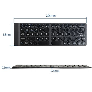 Уценка Клавиатура WIWU Fold Mini Keyboard FMK-01 Вскрытая упаковка / Black