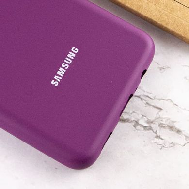Чохол Silicone Cover Full Protective (AA) для Samsung Galaxy A02 Фіолетовий / Grape