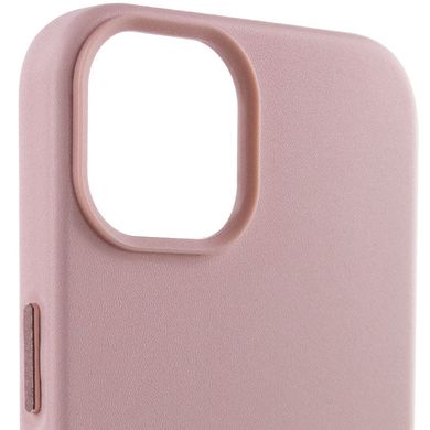 Кожаный чехол Leather Case (AA) with MagSafe для Apple iPhone 14 (6.1") Sand Pink