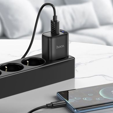 СЗУ Hoco C140A Smart QC3.0 18W (1USB-A) Black