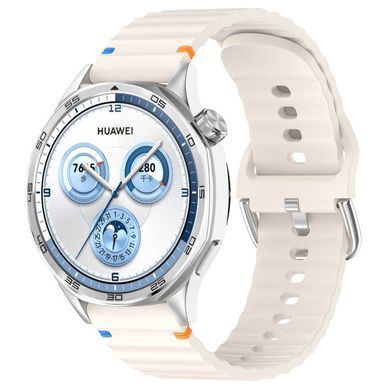 Силиконовый ремешок Wavy для Smart Watch 22mm Antique White