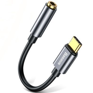 Перехідник Baseus L54 Type-C to 3.5mm (CATL54) Сірий
