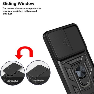 Ударопрочный чехол Camshield Serge Ring для Xiaomi 12T / 12T Pro Черный