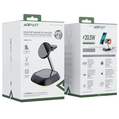 БЗУ Acefast E16 desktop 3-in-1 22.5W Black