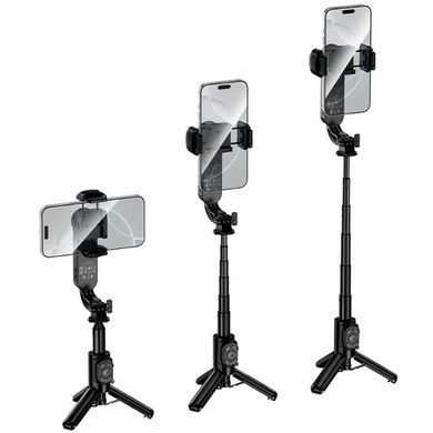 Монопод для селфи Hoco K90 Support axis smart+light Black