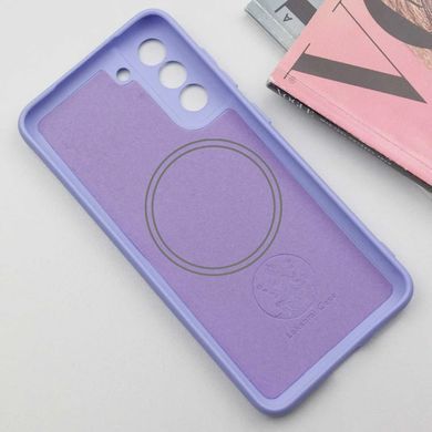 Чехол Silicone Cover Lakshmi Full Camera (AA) with Magnetic Fit для Samsung Galaxy S21 FE Сиреневый / Dasheen