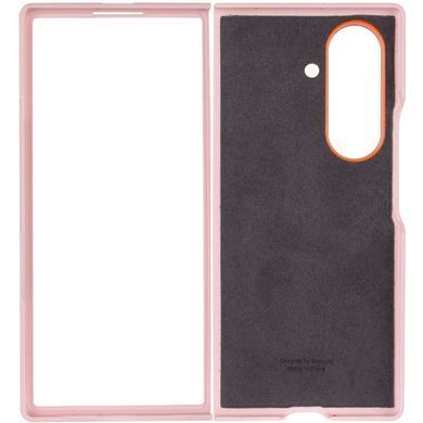 Уценка Кожаный чехол Leather Case (AAA) with stand для Samsung Galaxy Z Fold7 Вскрытая упаковка / Pink