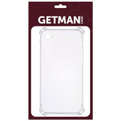 TPU чохол GETMAN Ease logo посилені кути для Apple iPhone 7 / 8 / SE (2020) (4.7") Безбарвний (прозорий)