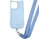 Чохол TPU GETMAN Cat with straps для Apple iPhone 15 (6.1") Blue фото 2