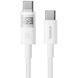 Дата кабель Baseus Display 2 Type-C to Type-C 100W (1m) (P10382702) Moon White фото 1