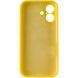 Чехол Silk Full Camera Protective (AA) NO LOGO для Apple iPhone 17 (6.3") Желтый / Yellow фото 3