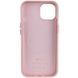 Кожаный чехол Leather Case (AA) with MagSafe для Apple iPhone 14 (6.1") Sand Pink фото 2