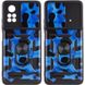 Ударопрочный чехол Camshield Serge Ring Camo для Xiaomi Poco X4 Pro 5G Синий / Army Blue фото 1