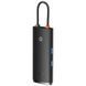 Переходник HUB Baseus Lite Series 6in1 (Type-C to HDMI + 2xUSB 3.0 + PD+SD/TF) (WKQX05) Black фото 2