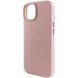 Кожаный чехол Leather Case (AA) with MagSafe для Apple iPhone 14 (6.1") Sand Pink фото 6