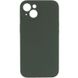 Чехол Silicone Case Full Camera Protective (AA) NO LOGO для Apple iPhone 15 (6.1") Зеленый / Cyprus Green