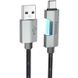 Дата кабель Hoco U123 Regent colorful 3A USB to Type-C (1.2m) Black фото 1
