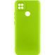 Чехол TPU GETMAN Liquid Silk Full Camera для Xiaomi Redmi 9C Салатовый / Neon Green