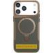 TPU+PC чохол Metal Buttons with Magnetic Fit Carbon Ring для Apple iPhone 17 Air (6.5") Золотий
