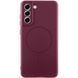 Чехол Silicone Cover Lakshmi Full Camera (AA) with Magnetic Fit для Samsung Galaxy S21 FE Бордовый / Marsala