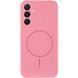 Чехол Silicone Cover Lakshmi Full Camera (AA) with Magnetic Fit для Samsung Galaxy S25 Розовый / Light pink