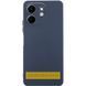 Чехол TPU GETMAN Liquid Silk Full Camera для Motorola Moto G86 5G Синий / Midnight Blue
