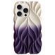 TPU чехол Leaf для Apple iPhone 16 Pro Max (6.9") White / Purple