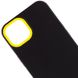 Чехол TPU+PC Bichromatic для Apple iPhone 11 (6.1") Black / Yellow фото 2