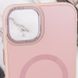 Чехол TPU+Glass Sapphire Midnight Open Camera with MagSafe для Apple iPhone 15 Plus (6.7") Розовый / Pink Sand фото 6