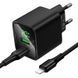 СЗУ Hoco CS83A Excellent with digital display PD20W+QC3.0 (1USB-A/1C) + кабель Type-C to Lightning Black фото 4