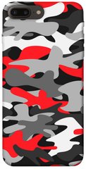 Чехол itsPrint Красно-серый камуфляж для Apple iPhone 7 plus / 8 plus (5.5")