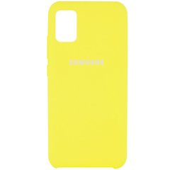 Уценка Чехол Silicone Cover (AAA) для Samsung Galaxy A71 Эстетический дефект / Желтый / Bright Yellow