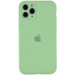 Чохол Silicone Case Full Camera Protective (AA) для Apple iPhone 12 Pro (6.1") М'ятний / Mint