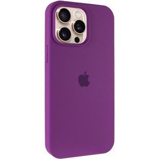 Чохол Silicone Case Full Protective (AA) для Apple iPhone 15 Pro (6.1") Фіолетовий / Grape
